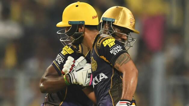 Nitish Rana and Andre Russell added 69-run stand between them © AFP
