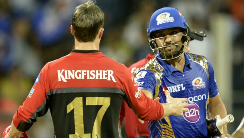 Rohit Sharma and AB de Villiers &copy; AFP