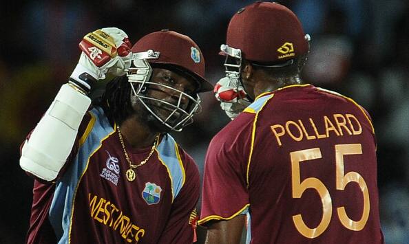Chris Gayle and Kieron Pollard © Getty Images