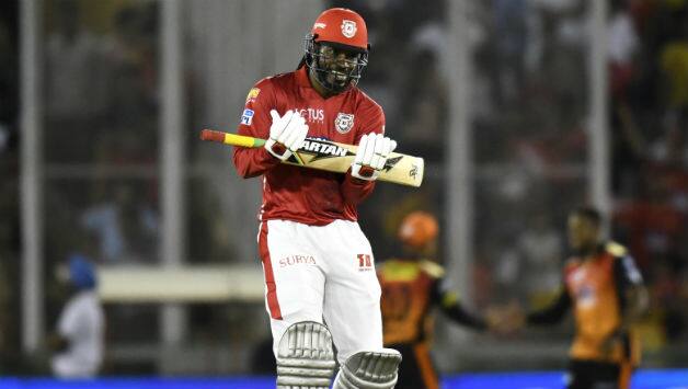 Chris Gayle scored his sixth IPL fifty © AFP
