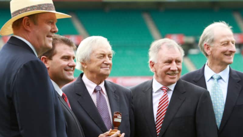 From left: Tony Greig, Mark Taylor, Richie Benaud, Ian Chappell, Bill Lawry &copy; Getty Images