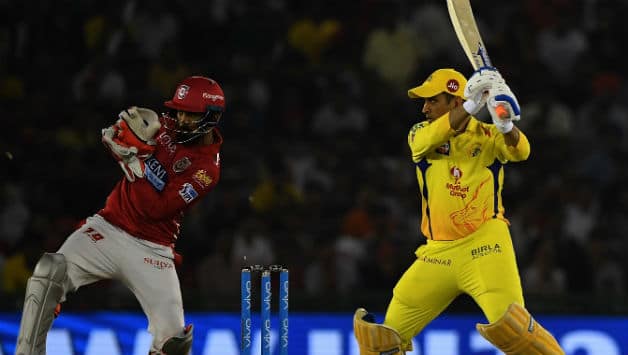 MS Dhoni singlehandedly took Chennai Super Kings home scoring _ * © AFP