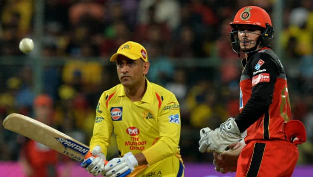 MS Dhoni scored 70* in CSK's 5 wicket win over RCB © AFP