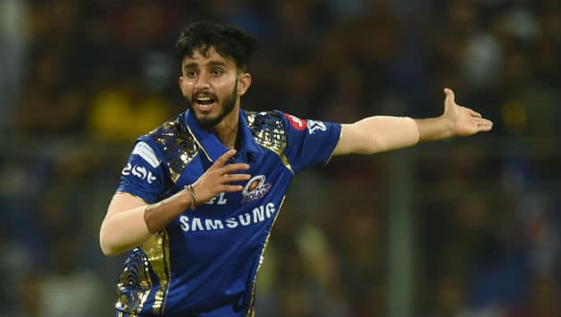 Mayank Markande picked wickets of MS Dhoni, Ambati Rayudu and Deepak Chahar on Indian T20 League debut © AFP