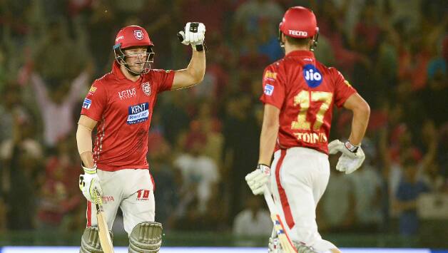 Once Nair was gone for 50, Miller and Stoinis took over and added the finishing touch with their unbeaten 41-run stand © AFP