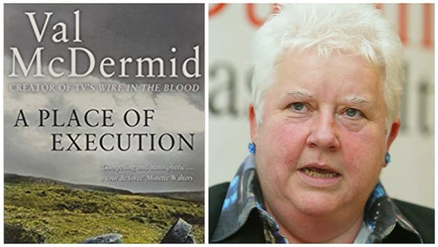 Place of Execution (courtesy: Amazon) and Val McDermid © Getty Images