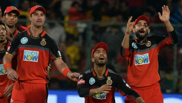 RCB were off to a great start picking wickets of Suresh Raina and Shane Watson © AFP