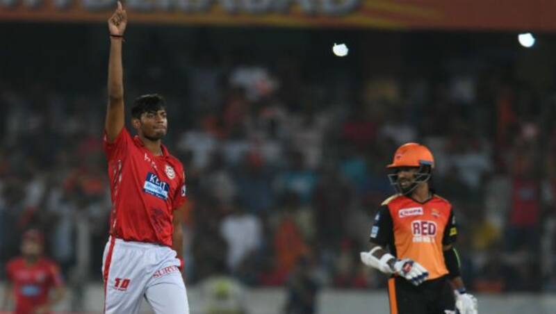 Ankit Rajpoot finished with 5 for 14 &copy; AFP 