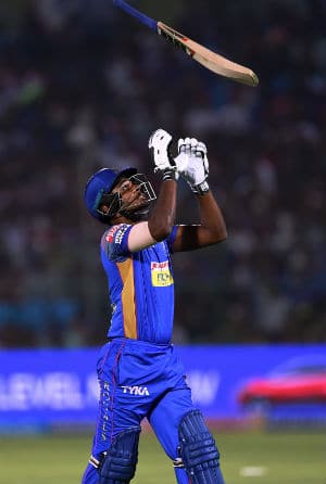 Sanju Samson's strike rate was 168.13 vs Delhi Daredevils on Wednesday © AFP