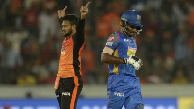 Shakib Al Hasan claimed two wickets including Sanju Samson's wicket © AFP