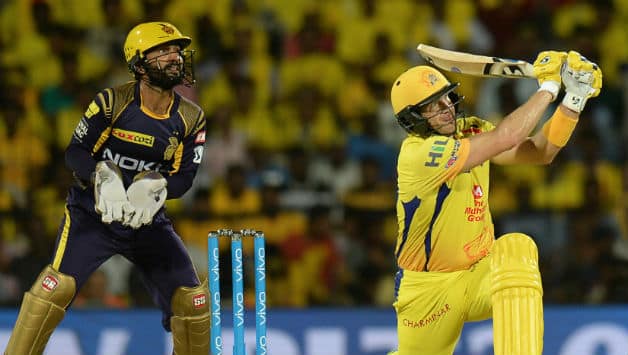 Shane Watson slammed a quickfire 42 for Chennai on top of the order © AFP