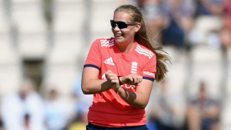 Sophie Ecclestone bowled five maiden overs off her 10 © AFP