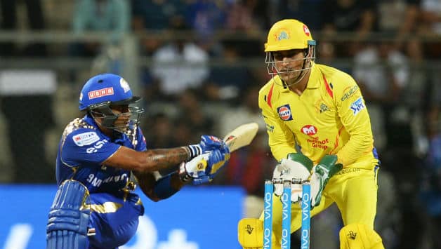 Suryakumar Yadav top-scored for Mumbai. He added 87 runs with Ishan Kishan for third wicket © AFP