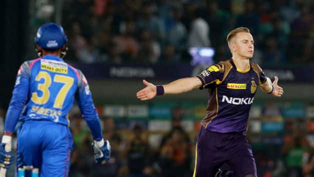 Tom Curran picked up wickets of K Gowtham and Shreyas Gopal © BCCI