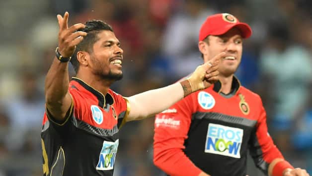 Umesh Yadav claimed 2 wickets in 2 balls for RCB © AFP