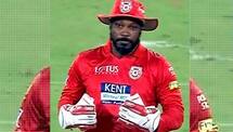IPL 2018 : Chris Gayle keeps wickets for Punjab against Hyderabad