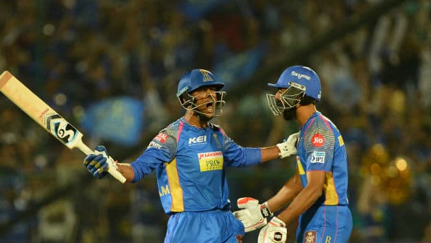RR won their last IPL game in the last over against MI © AFP