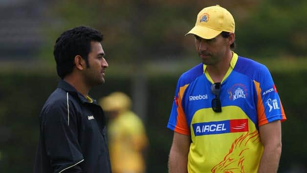 Stephen Fleming and MS Dhoni © Getty Images
