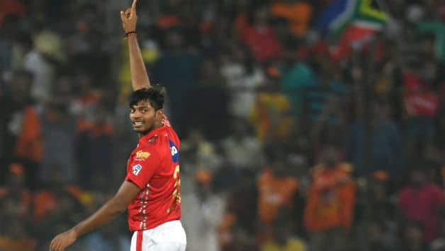 Ankit Rajpoot's 5 for 14 is the second best spell by an Indian in IPL © AFP