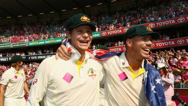 Steven Smith and David Warner (r) © AFP