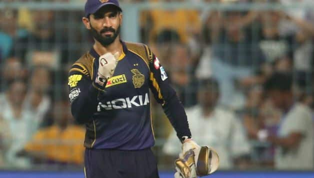 Dinesh Karthik was one of the architects of KKR's win in Eliminator © BCCI