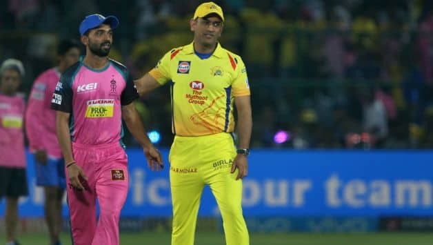 Ajinkya Rajane (L) was a relived man with RR's win over CSK © IANS