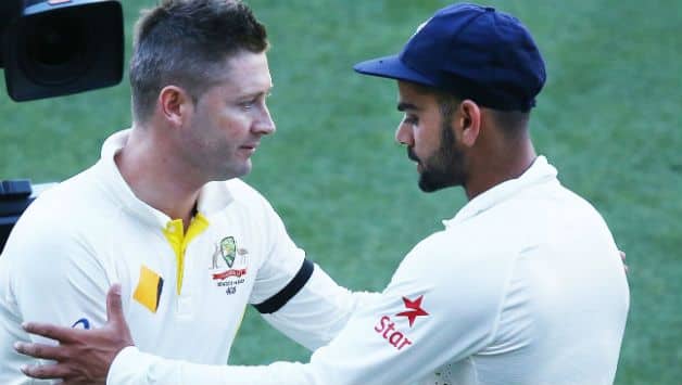 Michael Clarke (l) and Virat Kohli (r)© Getty Images (file photo)