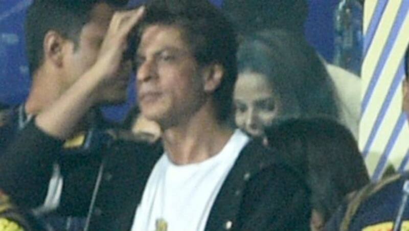 Shah Rukh Khan during an IPL 2018 game (Image courtesy: IANS)