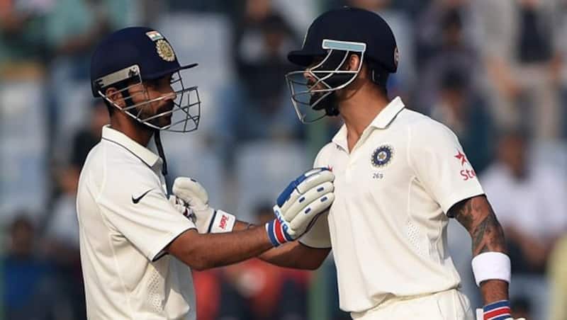 Ajinkya Rahane (l) will captain India in Virat Kohli's absence against Afghanistan &Acirc;&copy; AFP