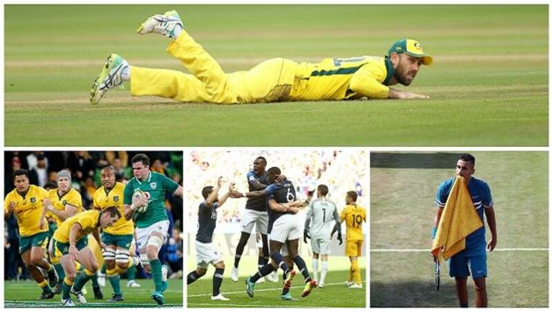 Australia cricket football rugby tennis Glenn Maxwell England France Ireland Roger Federer Paul Pogba FIFA World Cup Devin Toner Nick Kyrgios Roger Federer Stuttgart Open