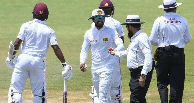 Dinesh Chandimal was caught tampering the ball by the on-field umpires &Acirc;&copy; AFP 