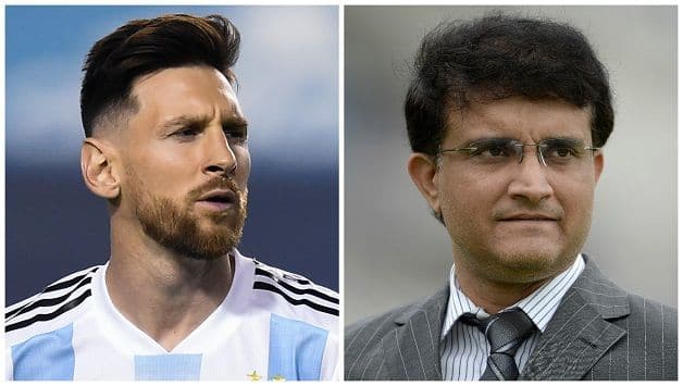 Lionel Messi Sourav Ganguly FIFA World Cup 2018