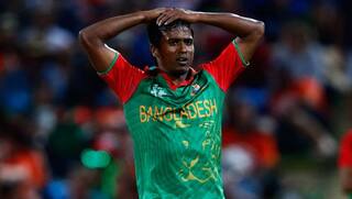 Rubel Hossain received an official reprimand and one demerit point for breaching the ICC Code of Conduct