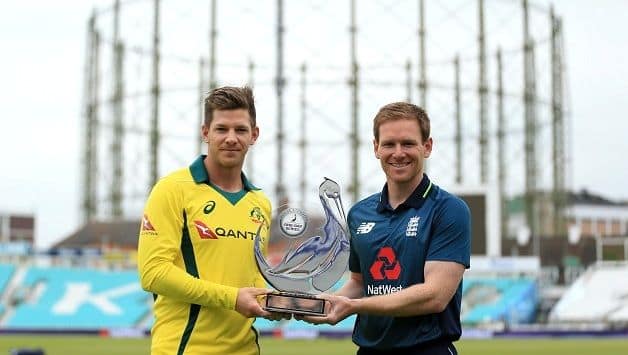 Tim Paine Australia England 2018 Eoin Morgan handshakes