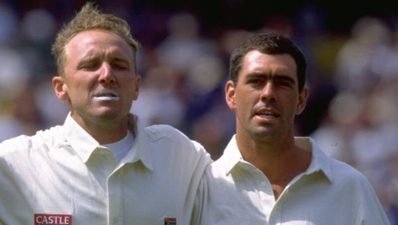 Allan Donald (left) and Hansie Cronje during their playing days (Image courtesy: Getty)