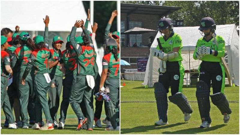 Bangladesh (left) and Ireland Women qualified for the Women's World T20 © ICC