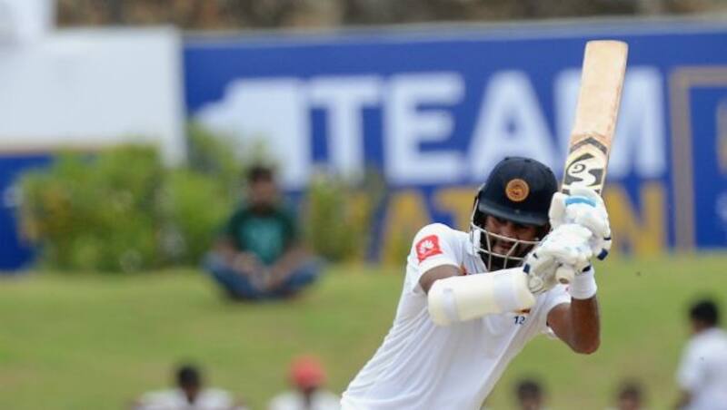 Dimuth karunaratne was named MoM for registering match aggregate of 218 runs in a low scoring Test &Acirc;&copy; Getty Images