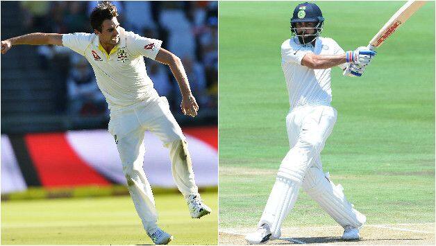 Pat Cummins Virat Kohli India Australia