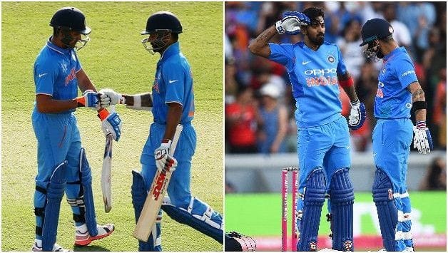 India England 3rd ODI 2018 Rohit Sharma Shikhar Dhawan KL Rahul Virat Kohli