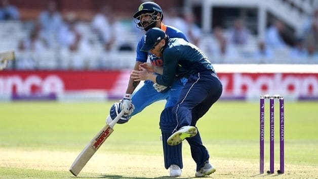 Virat Kohli Eoin Morgan India England 3rd ODI 2018