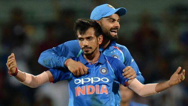 Yuzvendra Chahal Virat Kohli © AFP