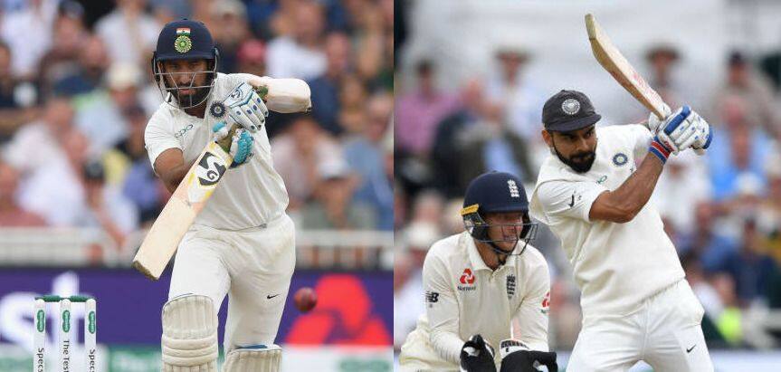 Cheteshwar Pujara’s true grit to the fore on Virat Kohli’s historic day at Trent Bridge