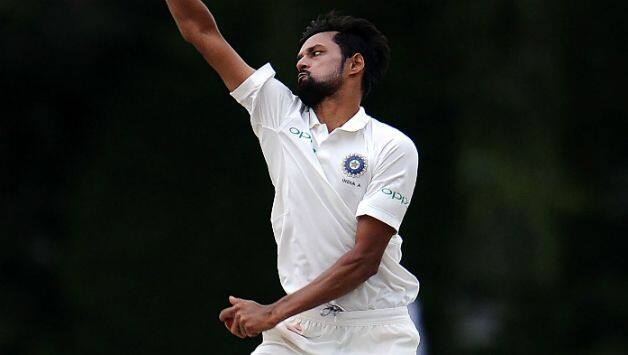 Shahbaz Nadeem of India A bowls during Day Two of the Tour Match match between England Lions and India A at New Road on July 17, 2018 in Worcester, England. (Photo by Harry Trump/Getty Images)