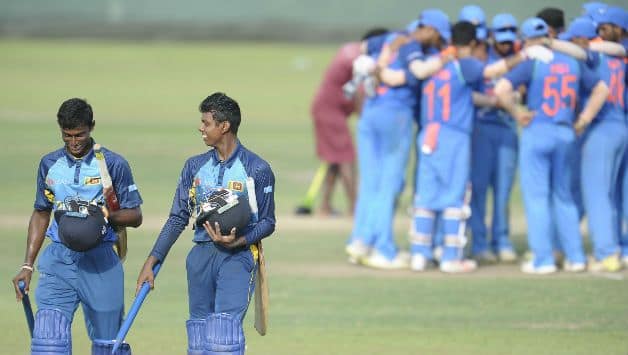 Sri lanka U19 Captain Nipun Dananjaya (R) and Lakshitha Manasinghe