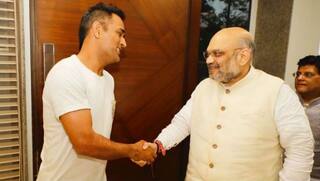 BJP president Amit Shah met MS Dhoni in Delhi