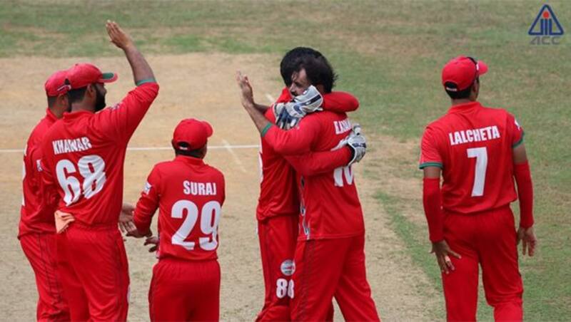Oman started their Asia Cup Qualifiers campaign with a facile win over Nepal at Kuala Lumpur chasing down a target of 222 with seven wickets in hand and 15 overs to spare on Wednesday.