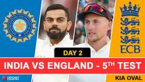 Highlights, India vs England, 5th Test, Day 2 Full Cricket Score and Result: India 174/6, trail England (332) by 158 runs