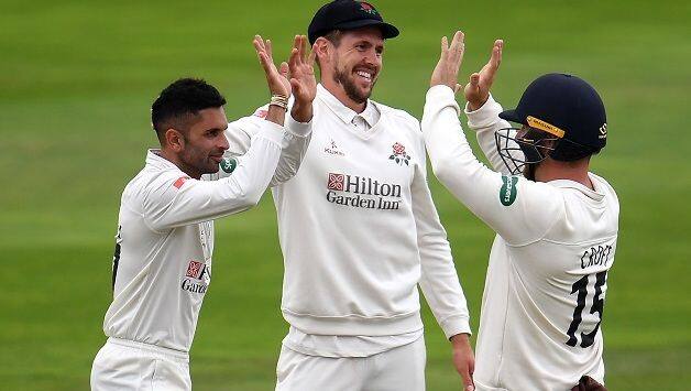 Keshav Maharaj County Championship 2018 tie Taunton Lancashire Somerset