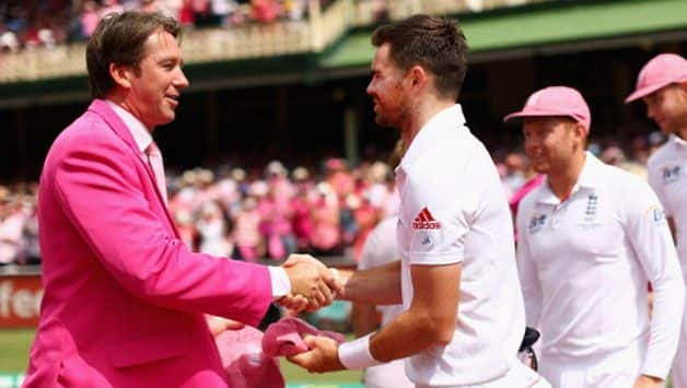 Glenn McGath has tipped James Anderson to breach the 600-wicket mark. (Getty Image)