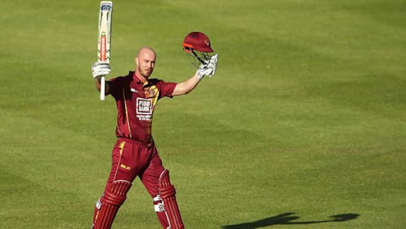 After scoring 70 against Tasmania Lynn powered his way to 106 off 71 balls with the help of eight fours and eight sixes striking at 149.29